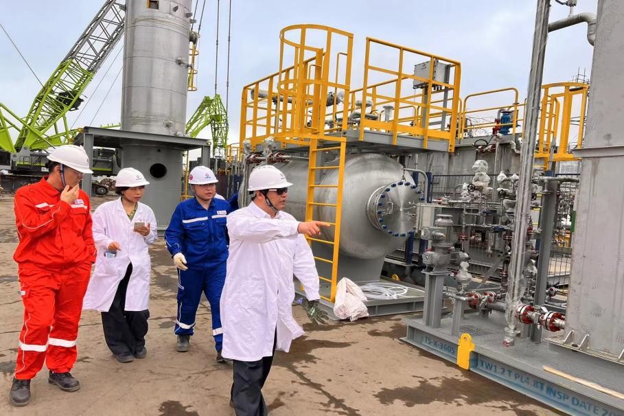 锚定“安全、高质量、高效”涠洲5-3油田开发项目早日投产目标